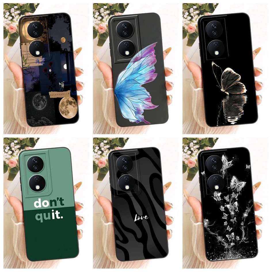 Mới Dành Cho Honor X7 X7a X7b 4G Vỏ CMA-LX1 CLK-LX1 KY-LX1 Vỏ Silicon Mềm Bướm Thời Trang Cho Honor 