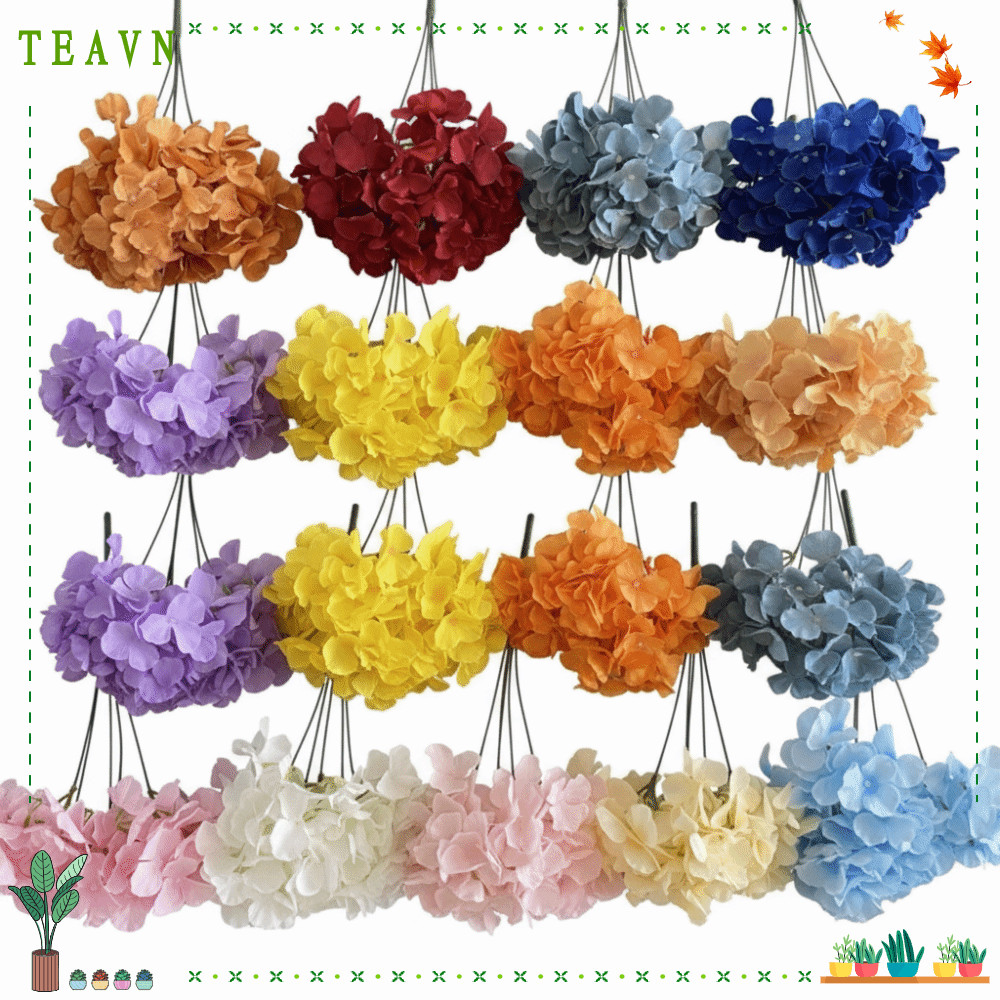 AEBYDEH Hoa nhân tạo, Vải len Thiết kế không lá Hoa cẩm tú cầu, Lnternet Người nổi tiếng thêu bóng p