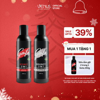  Sữa tắm - gội hương nước hoa Nam 2in1 Gota bạc hà mát lạnh 250ML 