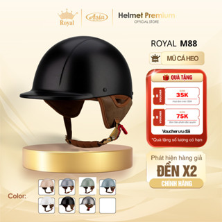   Full Màu  Mũ Bảo Hiểm Nửa Đầu Royal M88 Nón Bảo Hiểm 1 2 Thiết Kế Cá Heo Thời Trang Nhật - Lót Êm 