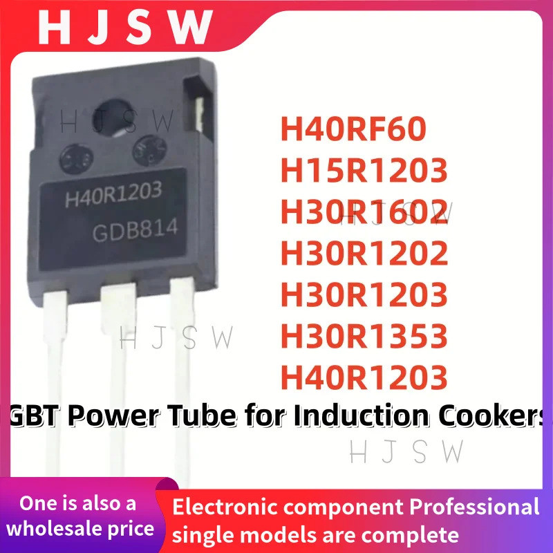 5 CÁI H30R1602 H30R1203 H30R1203 H30R1353 H15R1203 H40R1203 IHW40N60RF H40RF60 TO247 IGBT bếp cảm ứn