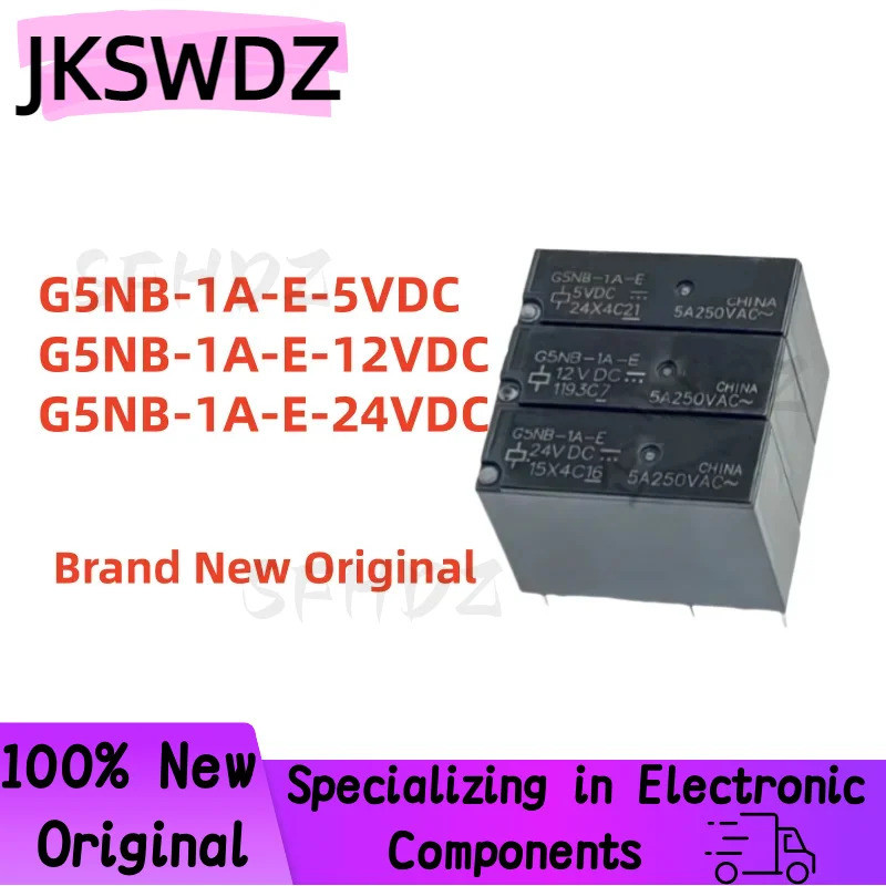 1-5 CÁI G5NB-1A-E- 5VDC G5NB-1A4-E G5NB-1A 12VDC 24VDC DC5V DC12V DC24V 5A G5NB-1A-E-5VDC G5NB-1A-E-