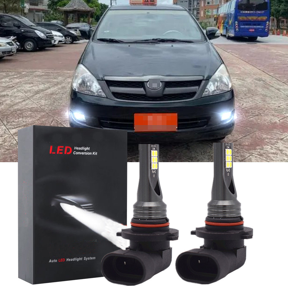 CHO TOYOTA Innova Kijang 2012 - June 2013 (Đèn Sương Mù) - (1 Cặp) w1 Bóng Đèn Sương Mù LED 6000K 9-