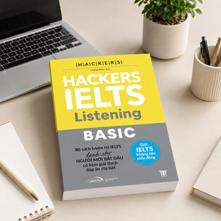 Sách - Hackers Ielts Basic Listening - Dành cho band 3.0-5.5 - Kèm lời giải chi tiết (Gamma Books)