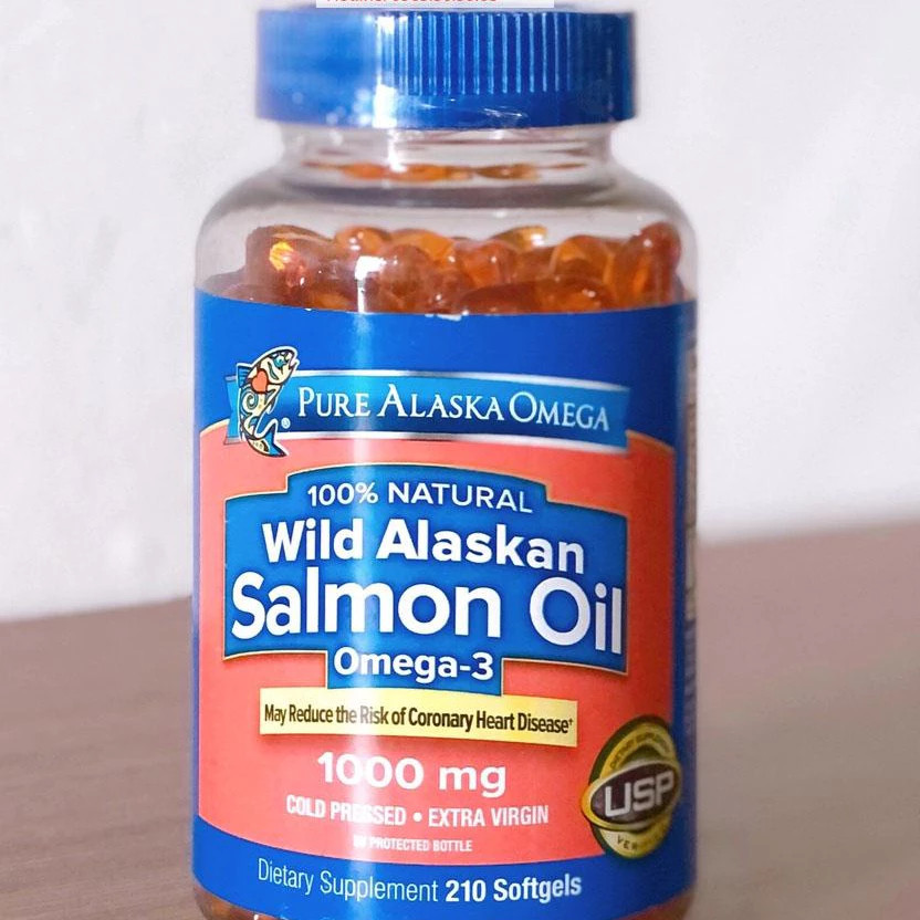 Viên uống dầu cá hồi Omega-3 Wild Alaskan Salmon Oil 1000mg 210 viên