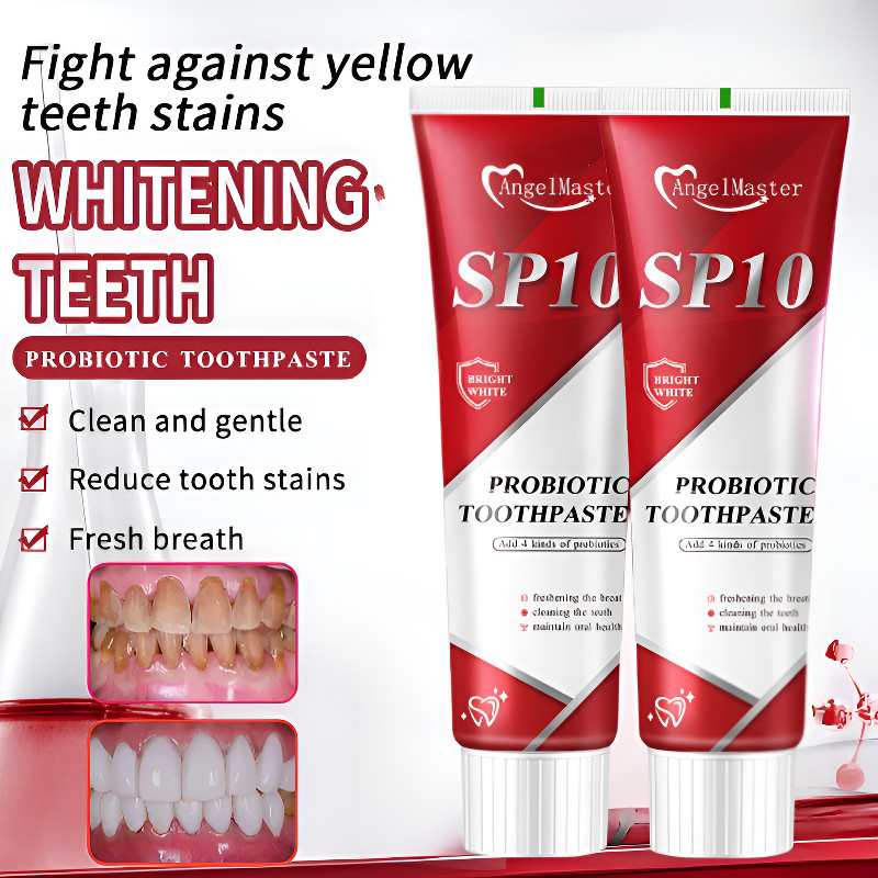 SP10 Probiotic Làm trắng Kem đánh răng Làm trắng và loại bỏ vết bẩn Kem đánh răng Mảng bám và loại b
