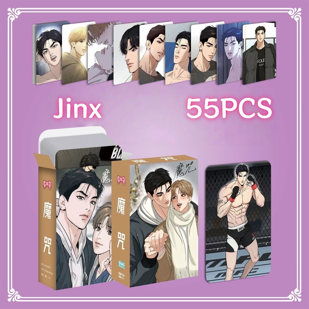 10-55 chiếc Jinx Mingwa Hologram Laser Lomo Cards Manga Manhwa truyện tranh Photocards Zaijing Jinda