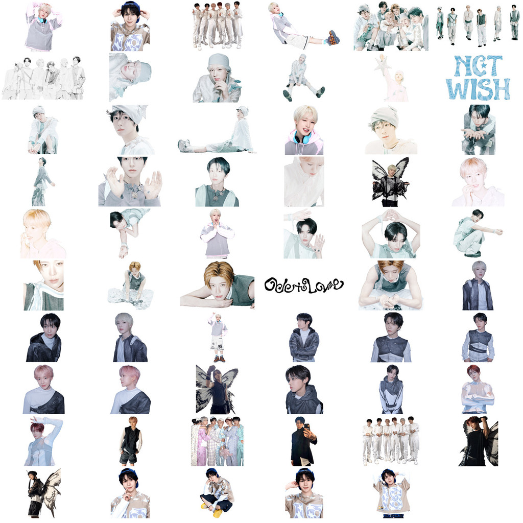 8-108 Chiếc NCT WISH Ode to Love Sticker NCT DREAM WayV Trở Lại Tương Lai MARK Renjun Jeno HAECHAN J