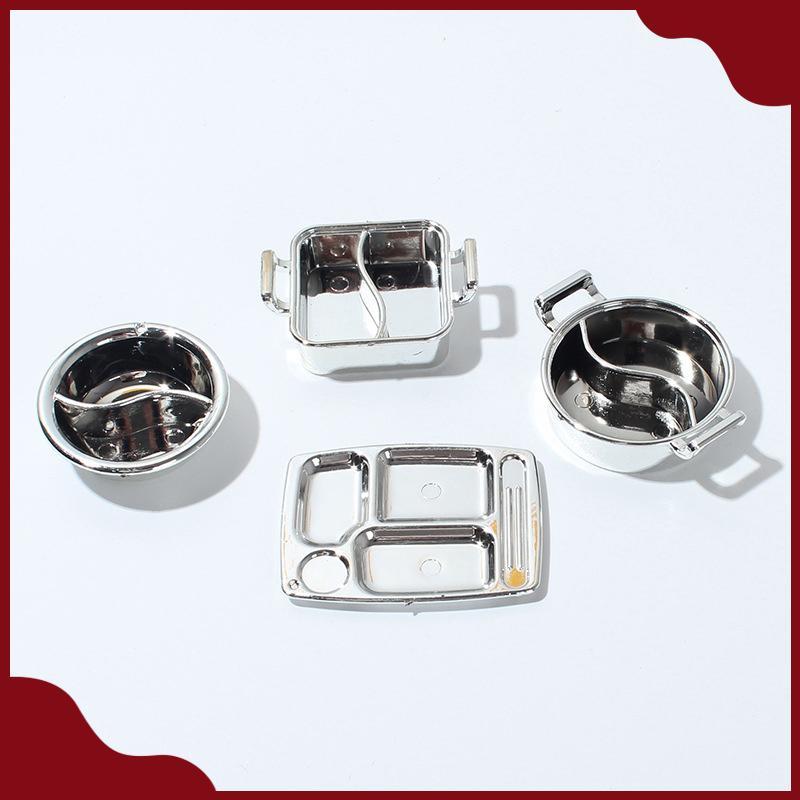 Mới 1 / 12 Nhà Búp Bê Mô Phỏng Nồi Canh Nhà Búp Bê Mini Lẩu Bộ Đồ Ăn Búp Bê Nhà Bếp Nấu Ăn Phụ Kiện