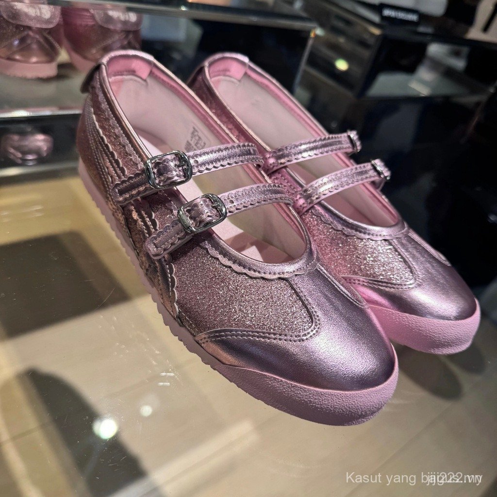 Mexico 66 TGRS Onitsuka Tiger Mary Jane Ballet Flats Thoải Mái Slip-On Đi Lại Hàng Ngày Đường Phố Th