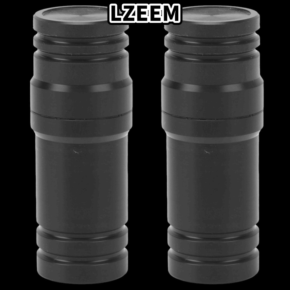 LZEEM 2 miếng bảo vệ khớp bi-a, ren răng 3 / 8x10 Thread Pool Cue Stick End Caps, nhựa màu đen dính 