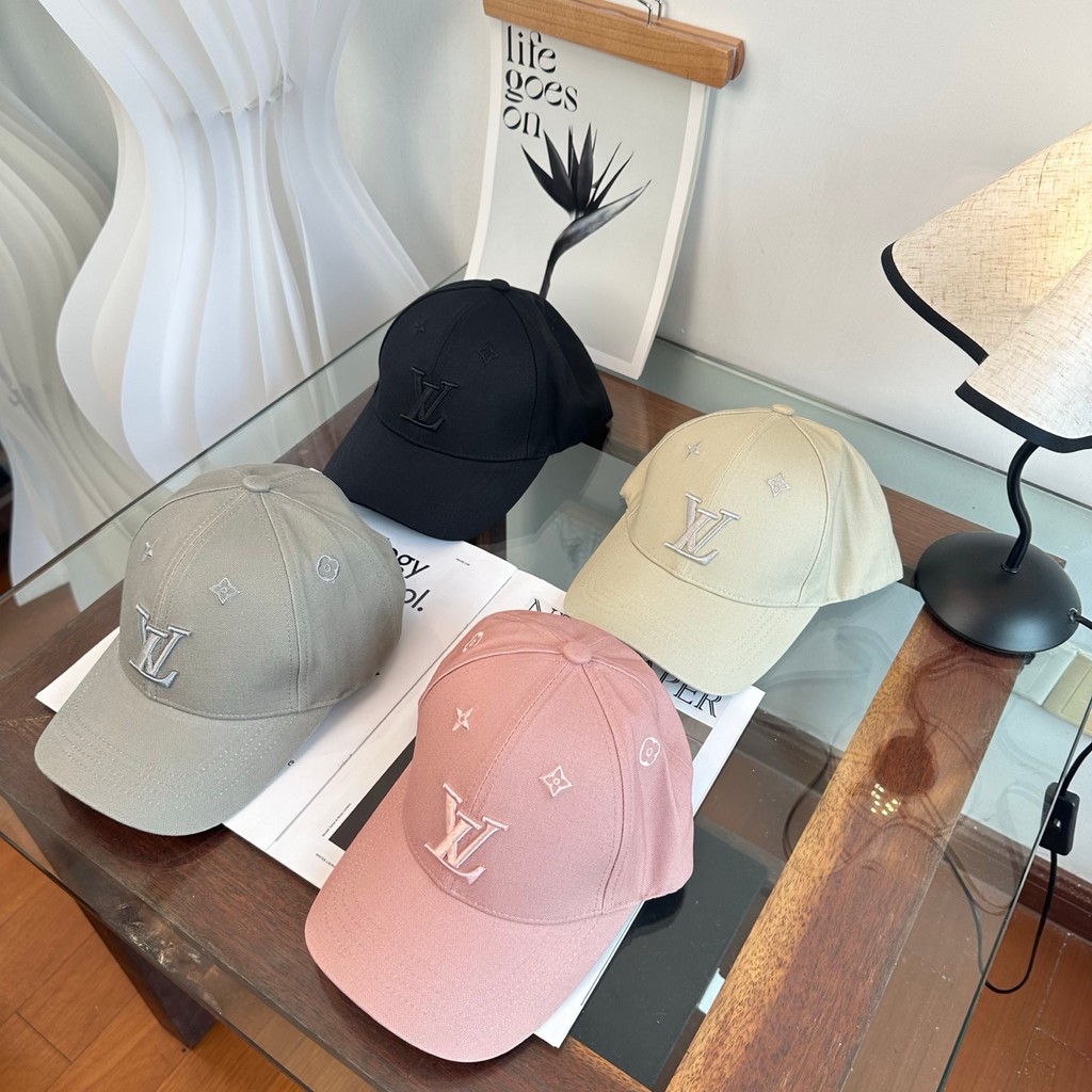 2026 Phong Cách Mới Xuân Hè LouisVuitton Thời Trang Phù Hợp Với Cặp Đôi Mũ Chống Nắng Mũ Bóng Chày