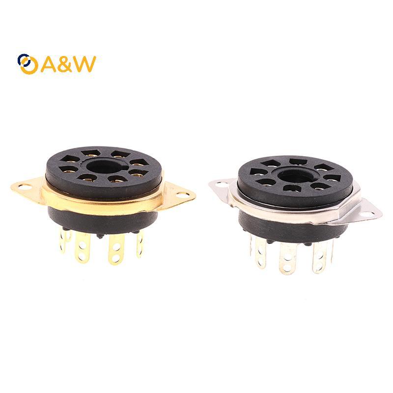 A & W Chassis Mount 8pin Bakelite Tube Soet Base Cho 6550B 6CA7 EL34 6L6 KT88 Vintage AMP DIY