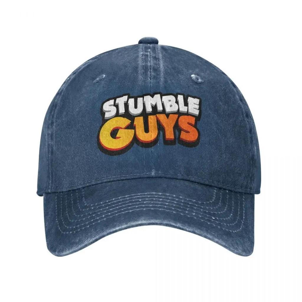 Hàng sẵn có Washed Stumble Guys In trò chơi Nam Nữ Mũ bóng chày chống nắng thời trang 5.18