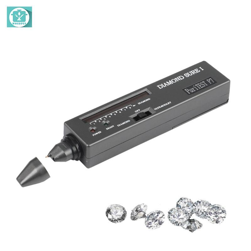 Woedpez Độ chính xác chuyên nghiệp GemstoneSelection Tool LED Diamond Test Set Đèn báo UV Light Test