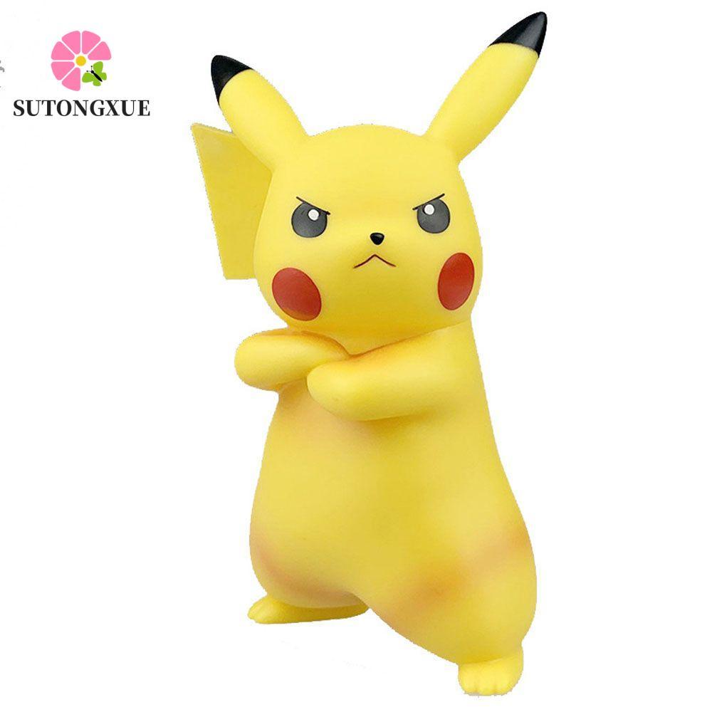 SUTONGXUE Pikachu Nhân Vật Hành Động Anime Nhật Bản PVC Đồ Chơi Nhân Vật Đồ Chơi Mô Hình Pikachu Pok