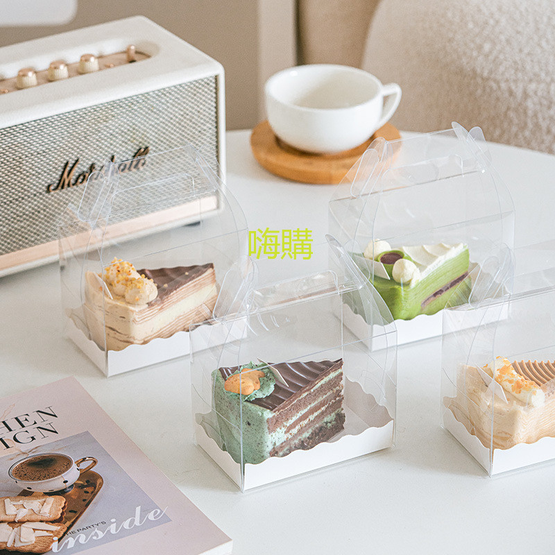 Mua Sắm Vui Vẻ Cắt Bánh Tràn Hộp Bao Bì Bánh Hộp Bao Bì Món Tráng Miệng Cốc Bao Bì Hộp Di Động Cuộn 