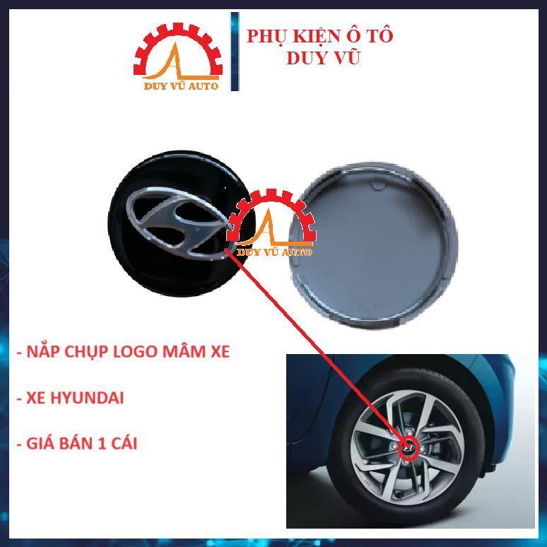 XE HYUNDAI NẮP CHỤP LOGO LA ZĂNG MÂM XE BÁNH XE XE HYUNDAI I10 GRAND, ELANTRA  ACCENT SANTAFE TUCSON
