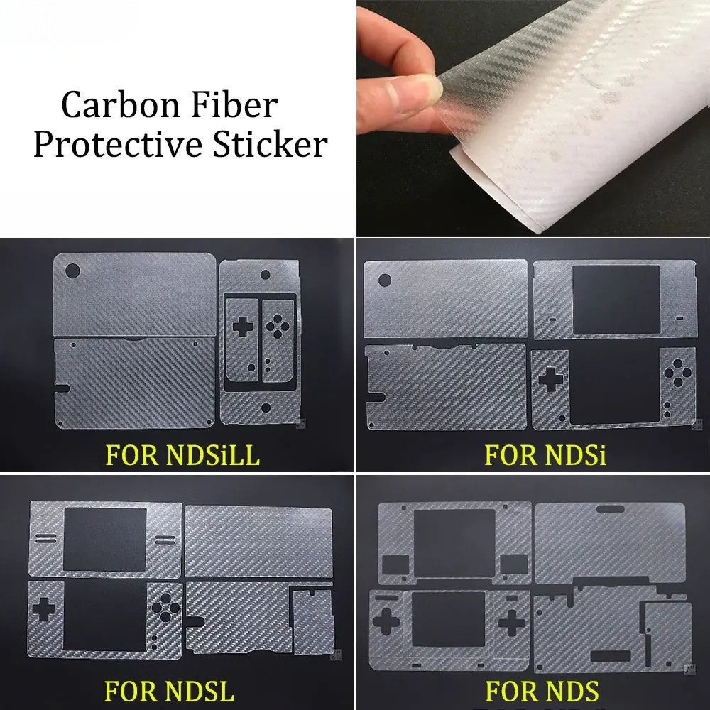 1 Bộ Miếng Dán Bảo Vệ Bằng Sợi carbon Da Trong Suốt Phụ Kiện Kèm Thay Thế Cho Bộ Điều Khiển NDS / ND