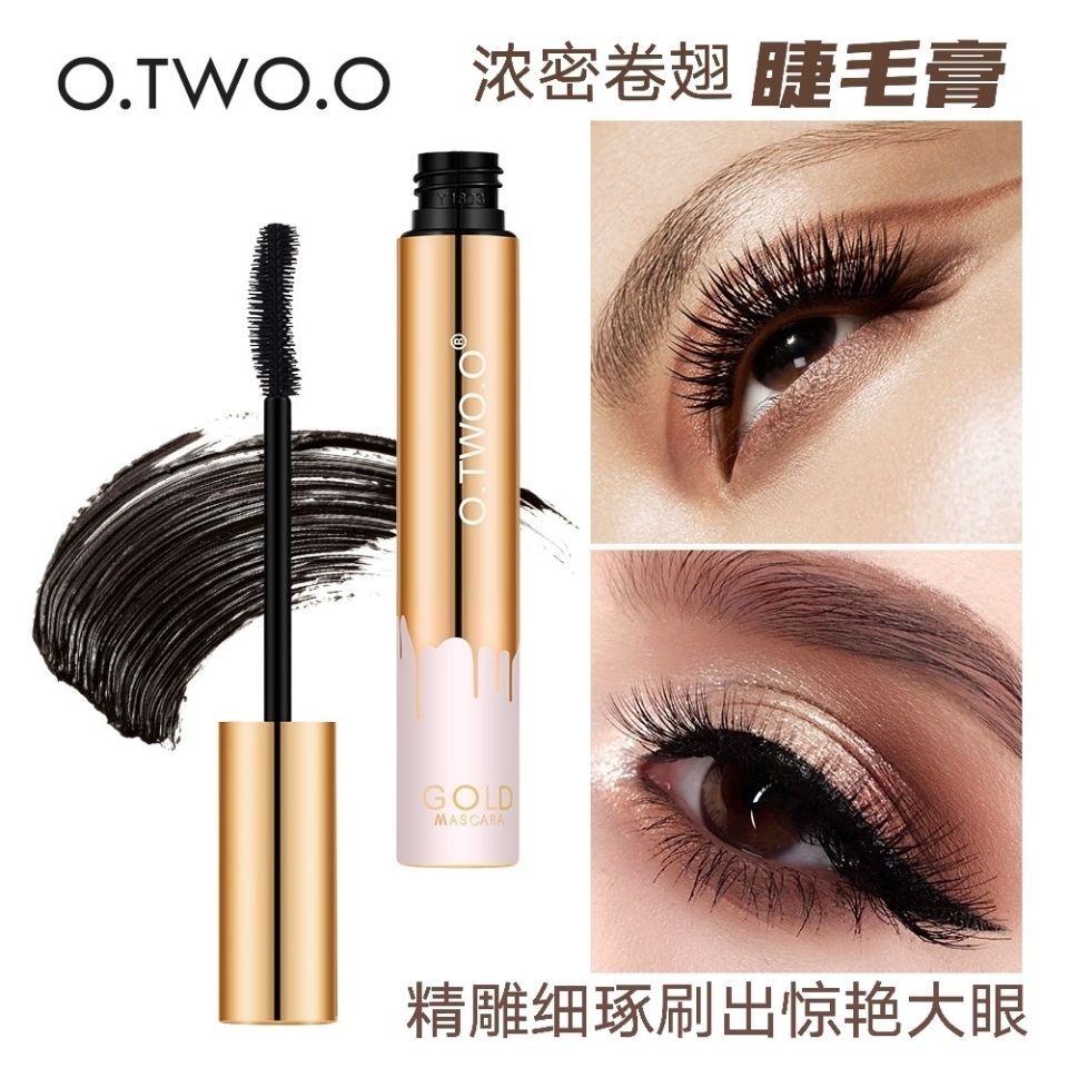 OTWOO Mascara Chống Mồ Hôi Chống Thấm Nước Kéo Dài Không lem Mật Độ Uốn Tóc Lâu Dài Tạo Kiểu Mịn Đầu