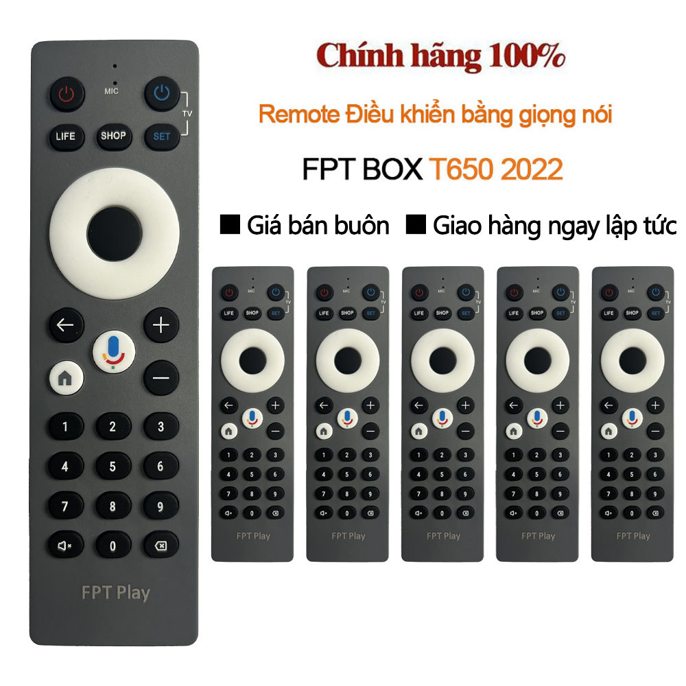 ALANK Remote Điều khiển bằng giọng nói FPT Play TV Box Điều khiển T650 P650 A650 H650 2023