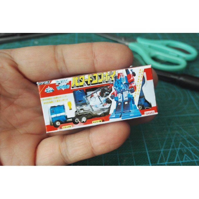 Hộp Giấy Thu Nhỏ Transformers G1 Diaclone Diaclone Transformers Mặt Trước Giảm Bao Bì Bên Ngoài