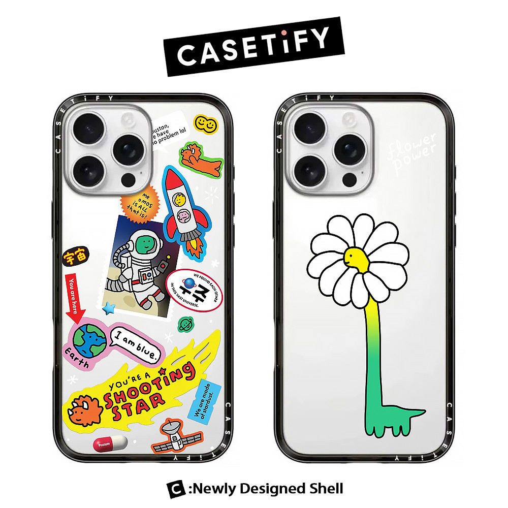 CASE JOGUMAN Funny Little Dinosaur 3 Acrylic Mới Có Từ Tính Cho IPhone 17 Pro Max / 17 16 15 14 13 P