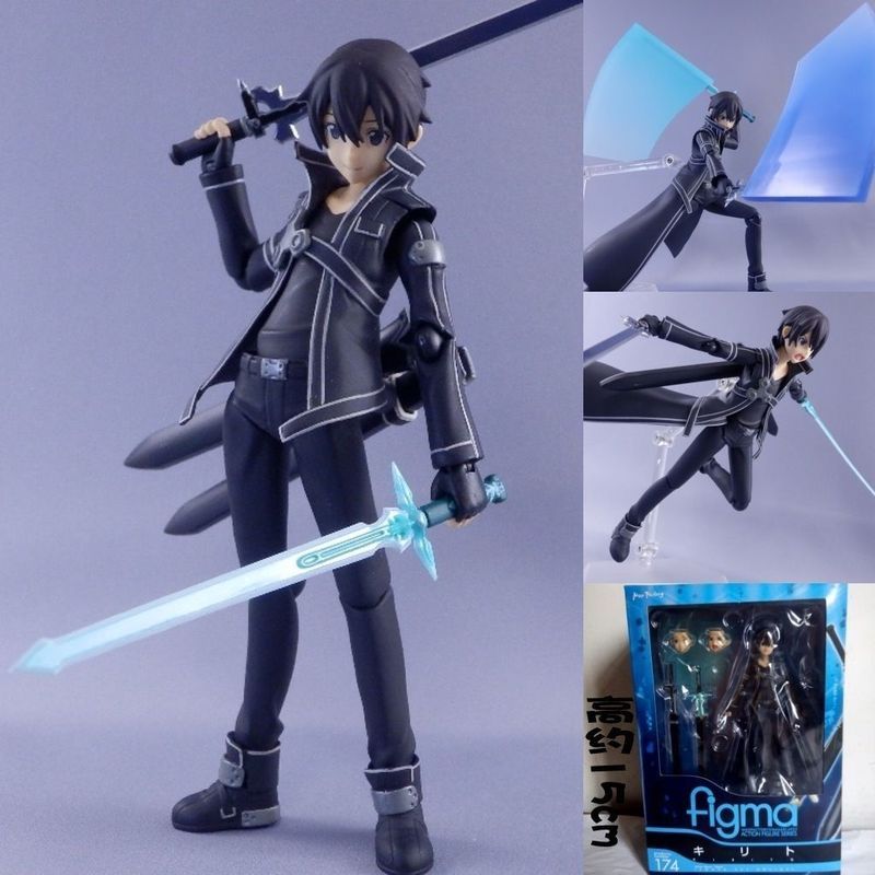 Mô hình trong nước Sword Art Online Figma174 Art Online Kirito Double Sword Kiritani Kazuto Movable