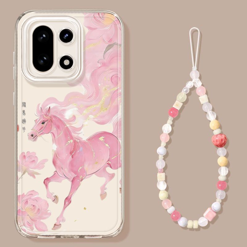 Ngựa Hồng Feiteng Thích Hợp Cho OnePlus 15 Vỏ Điện Thoại Phong Cách Mới 1Plus 13T Trong Suốt Chống S