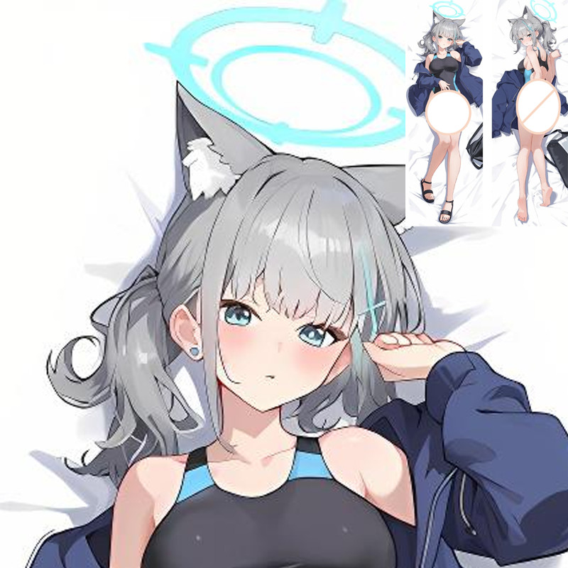 Trò Chơi Xanh Lưu Trữ Shiroko Khủng Bố Toàn Thân Dakimakura Bao Cosplay Đạo Cụ Polyester Anime Hai M