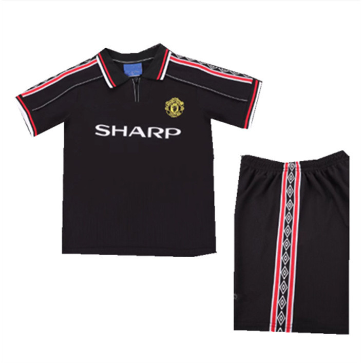 Áo thể thao retro trẻ em MU năm 1998, phiên bản sân khách, kích cỡ 16-28