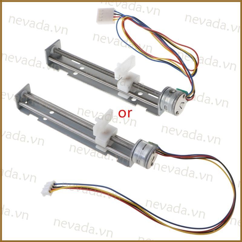 Nev ۞ DC 4-9V Drive Stepper Motor Vít có đai ốc Thanh trượt 2 pha 4 dây E