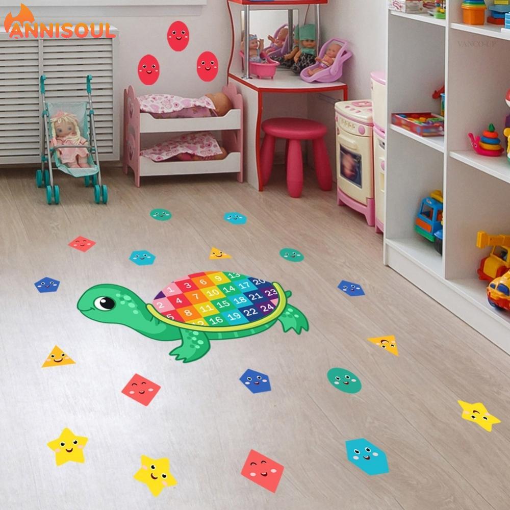 [NISO]Cartoon Animal Number Game Floor Decals for Children Room Living Room Bedroom
