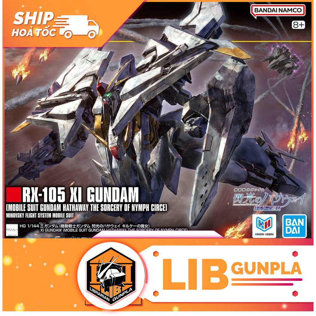 Đồ chơi mô hình lắp ráp Bandai Gundam HG UC 1/144 XI GUNDAM - GUNDAM HATHAWAY THE SORCERY OF NYMPH C