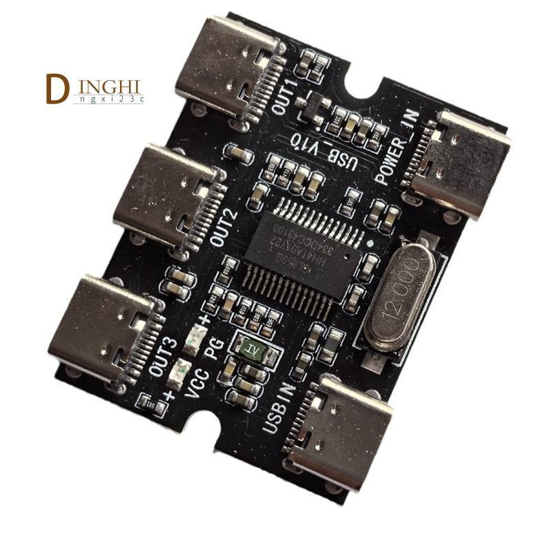TYPE-C USB Expansion Board Hub Mô-đun mở rộng USB Hud 1 trong 3 Out với giao diện nguồn