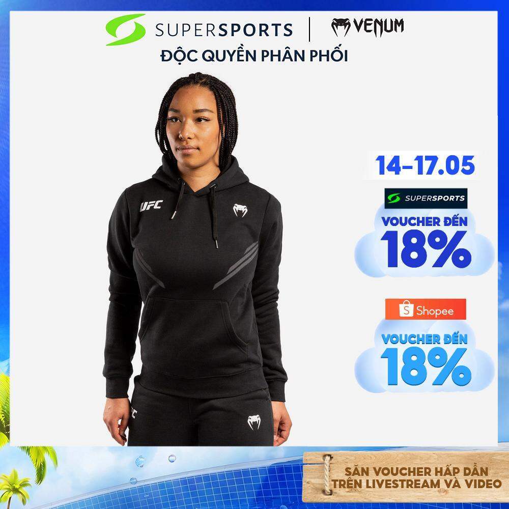 Áo Khoác Thể Thao Nữ Venum Ufc Fight Night Replica - Đen  - VNMUFC-00070-001