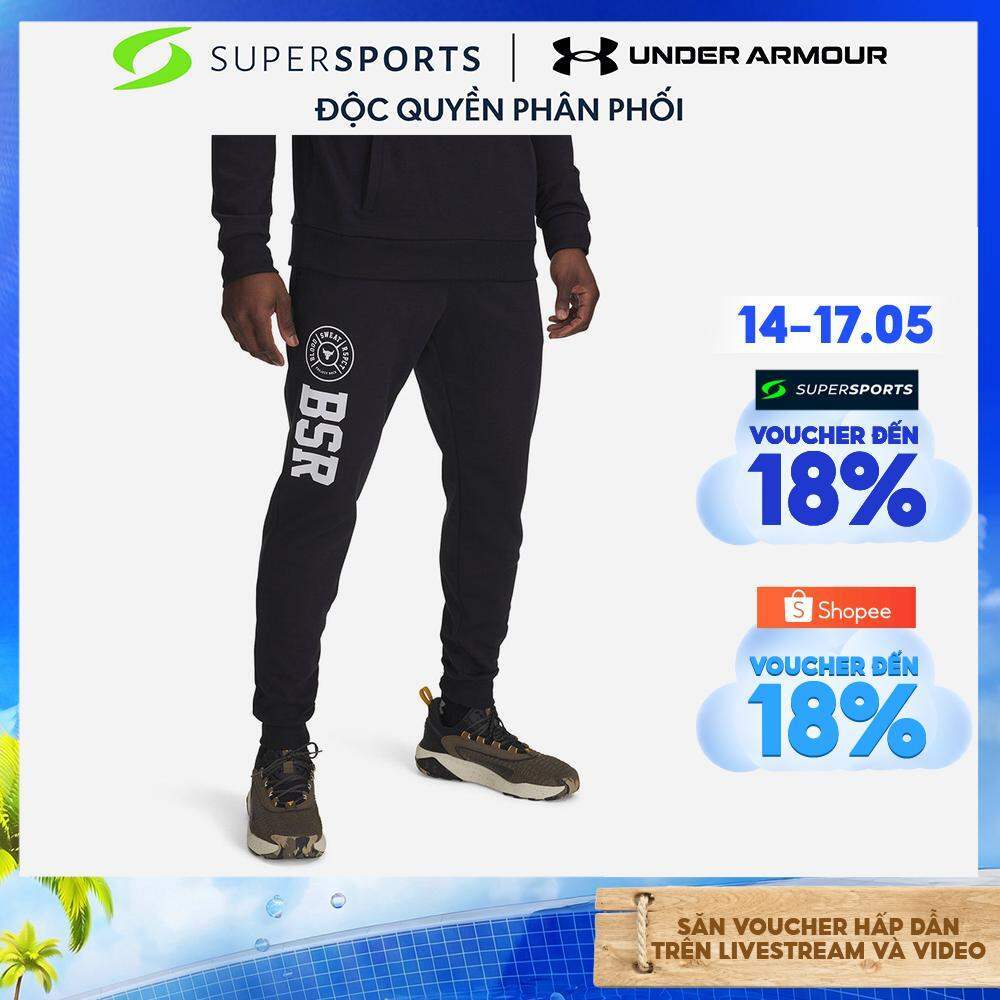 Quần Jogger Nam Under Armour Project Rock Rival Flc - Đen - 1389861-001