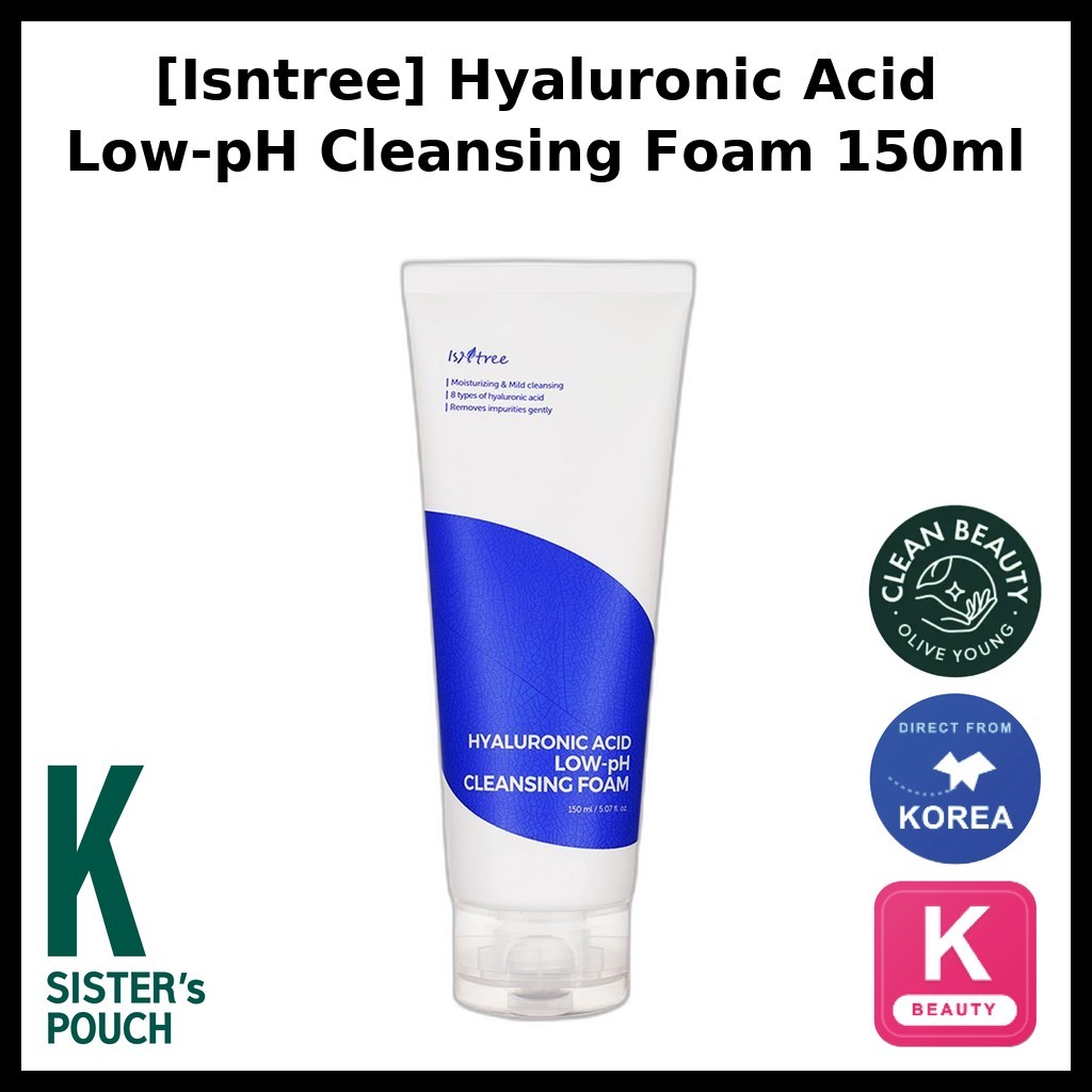 ISNTREE [Istree] Sữa rửa mặt Hyaluronic Acid Low-pH 150ml / Sữa rửa mặt Hàn Quốc / Sữa rửa mặt Low-p