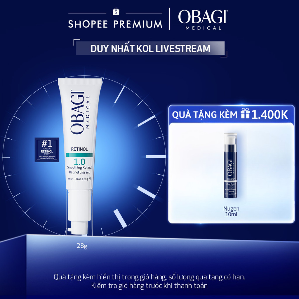 [Obagi x BK] [PHIÊN BẢN MỚI] Kem Chống Lão Hóa & Tái Tạo Da Obagi Retinol 1.0 28g.