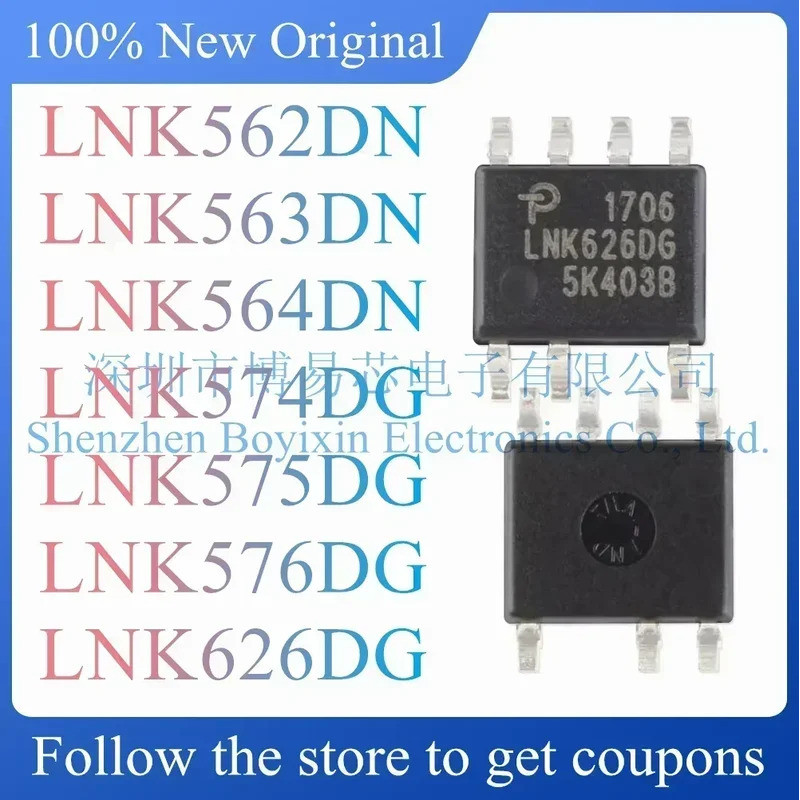 5 CÁI LNK562DN LNK563DN LNK564DN LNK574DG LNK575DG LNK576DG LNK626DG SOP Chip ic