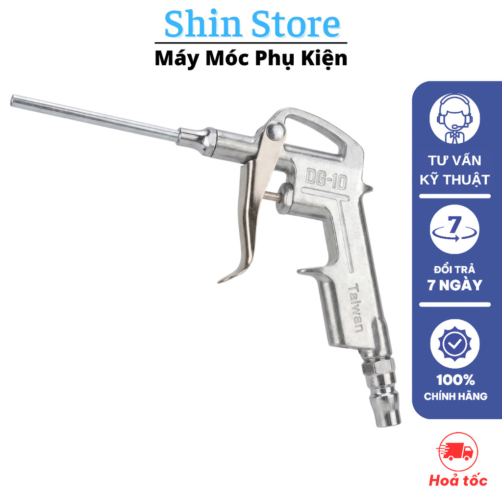 Súng Xịt Hơi Khô Đầu Dài DG-10 Hợp Kim Đúc Khối Áp Lực Cao Taiwan Chuyên Dụng - SHIN STORE