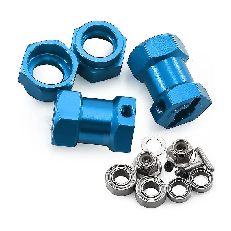 1 Bộ Kim Loại 12 Mm Bánh Xe Lục Giác Hub Adapter Cho Tamiya DT02 DT-02 DT03 58354 Ếch 58346 Grasshop
