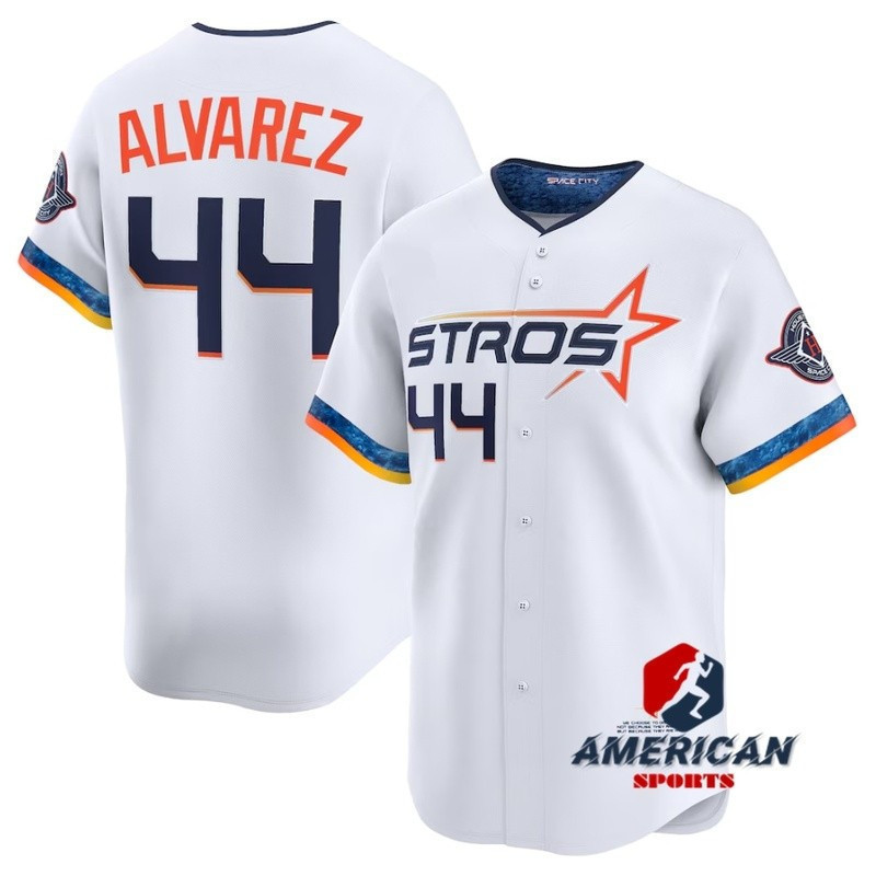 Áo bóng chày trắng Houston Astros dành cho Yordan Alvarez
