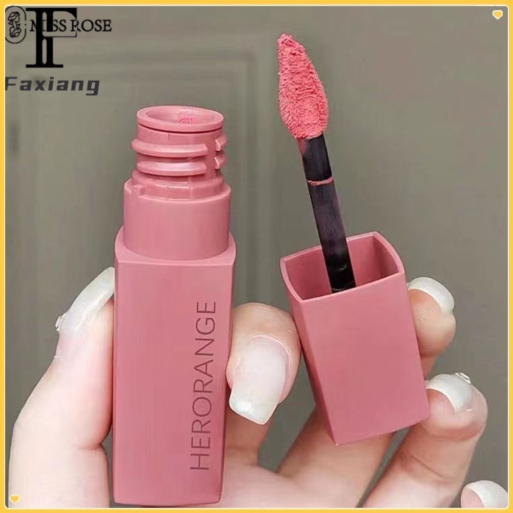 【COD】 2025 2025 (Bán buôn) son môi herorange mềm lì chống nước màu đỏ hộp đựng son môi58 herorange® 