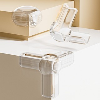 Set 10 miếng bọc góc bàn, chất liệu PVC trong suốt, thiết kế mới, chống va chạm góc bàn, an toàn cho bé NC78