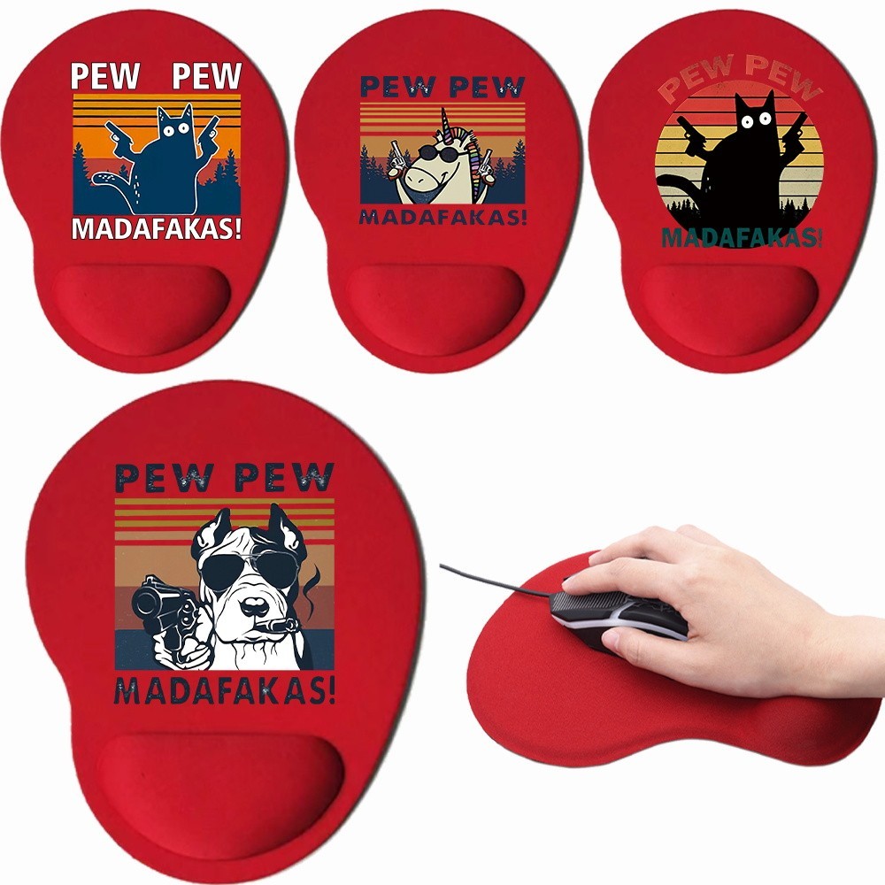 New red mouse pad  computer gaming wrist rest mouse pad  desktop keyboard mouse pad  multiple styles