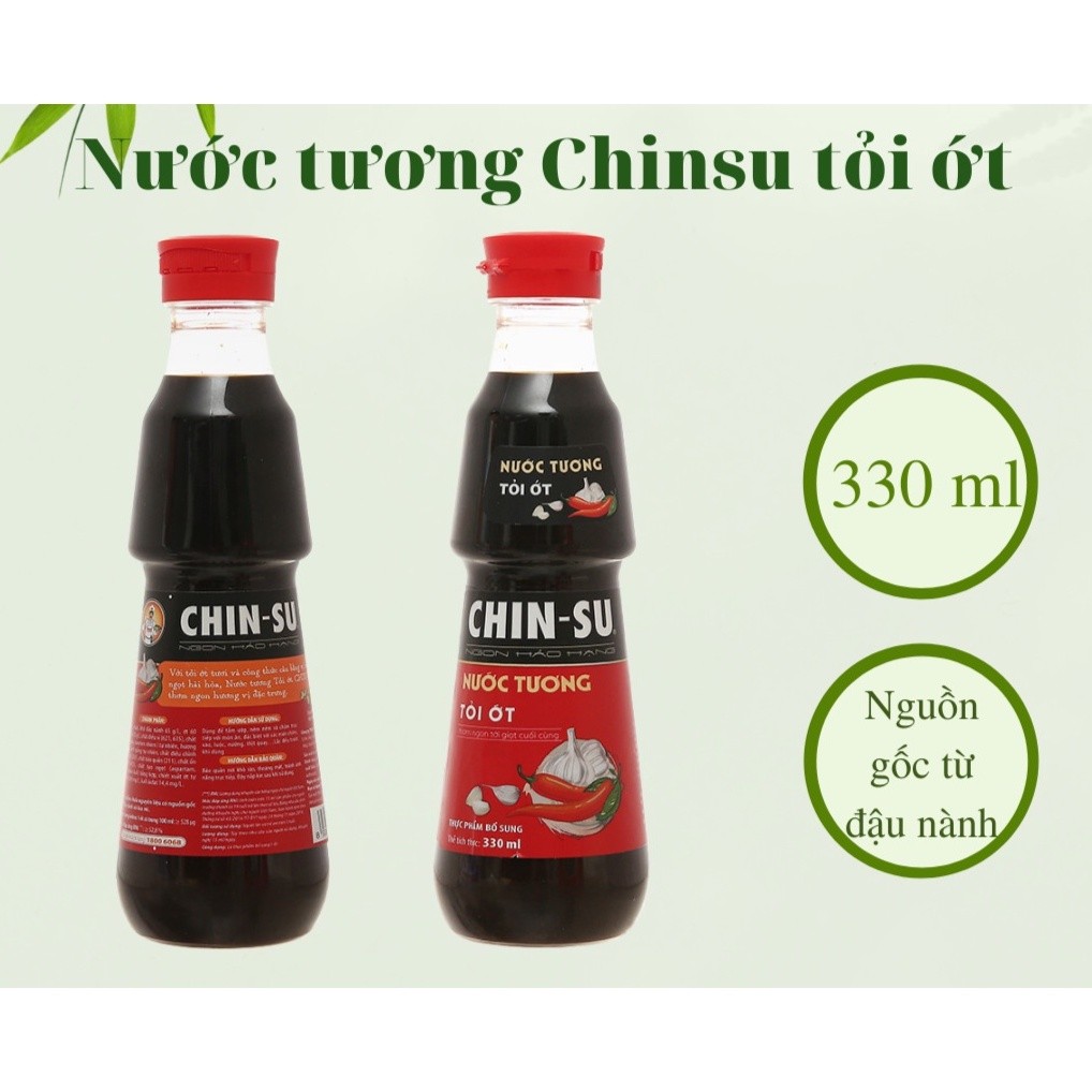 02 Chai Nước tương tỏi ớt/ Nấm Chinsu
