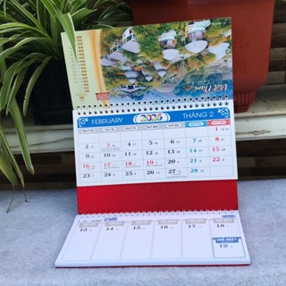 Lịch để bàn 2026 chữ M có dải note ghi chú ngày, tuần, đủ ngày âm dương  [An Phát Decor]