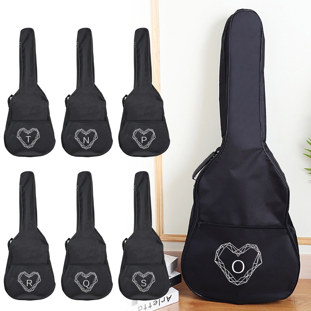 Tas gitar Di Động Điện Túi Đàn Guitar Đen Họa Tiết Kim Cương Series 31-41 Inch Cổ Điển Acoustic Guit