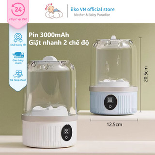 Máy Giặt Mini Không Dây Đa Năng MC-116 - Giặt Nội Y, Đồ Lót, Vớ. Pin 3000mAh, Chống Nước, 2 Chế Độ Giặt Tự Động